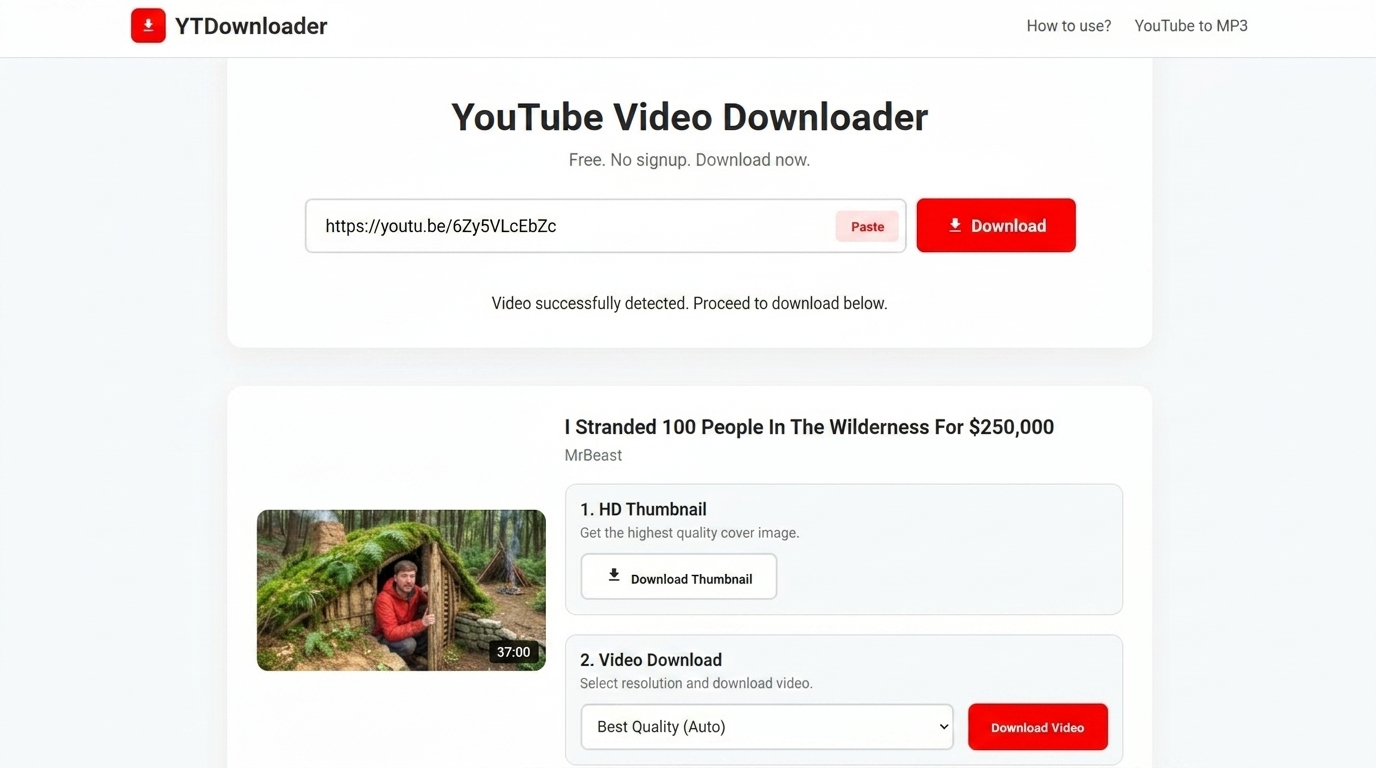 YTDownloader – YouTube Video Downloader